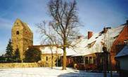 Badingen Dorfplatz Winter